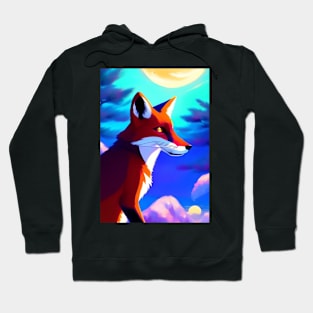 SERENE ELEGANT FOX LOOKING RIGHT Hoodie